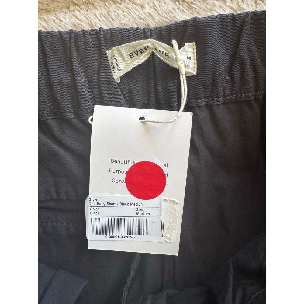 NWT Everlane The Easy Short Black Pull On Casual Women’s Shorts Size Medium - Picture 7 of 8
